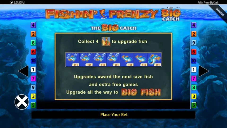 Fishin' Frenzy The Big Catch rules, page 3
