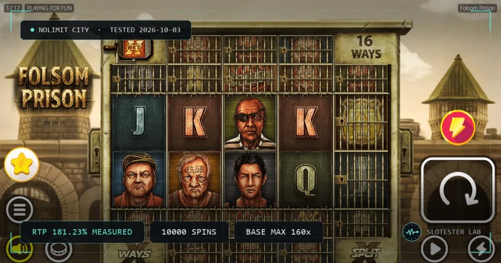 Folsom Prison — Slotester Lab test cover