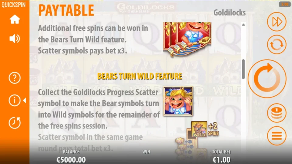 Goldilocks and the Wild Bears rules, page 3