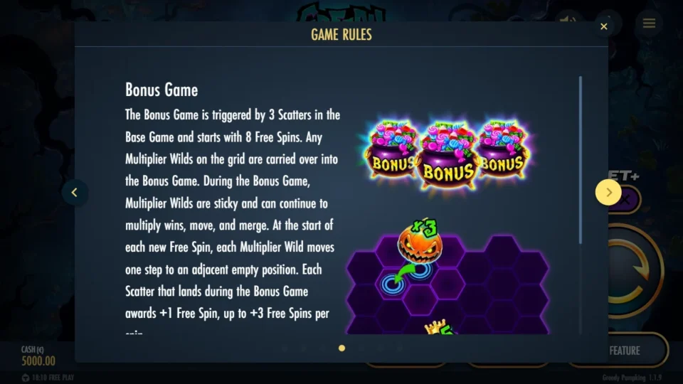 Greedy Pumpking rules, page 4
