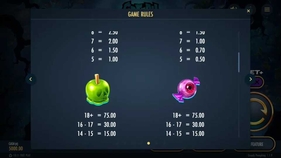 Greedy Pumpking rules, page 6