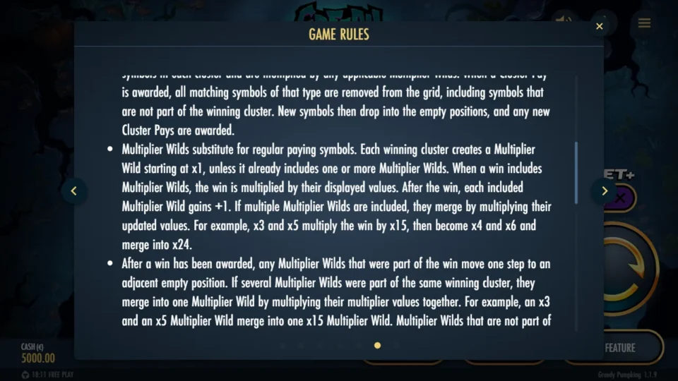 Greedy Pumpking rules, page 9