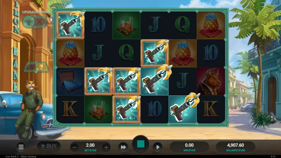 Iron Bank 2: Framed Random Mystery positions all reveal the gold drill, seven drills in view
