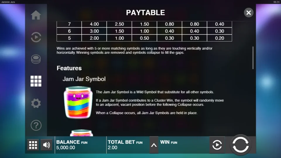 Jammin' Jars rules, page 2