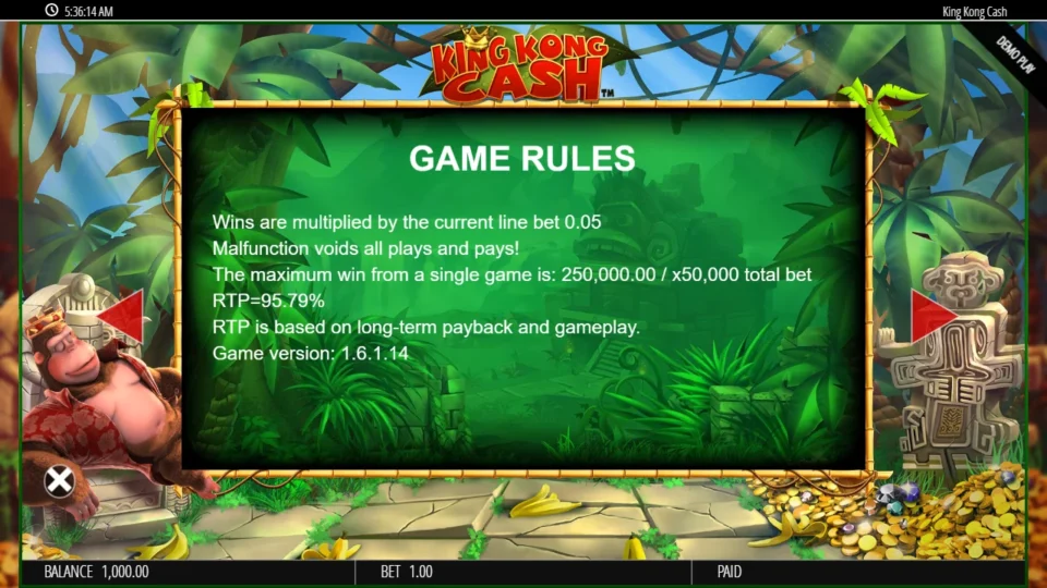 King Kong Cash rules, page 5