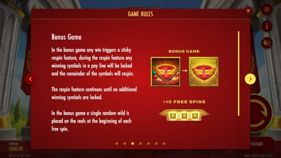 Midas Golden Touch – Reborn rules, page 3