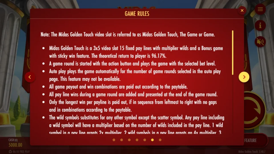 Midas Golden Touch – Reborn rules, page 6