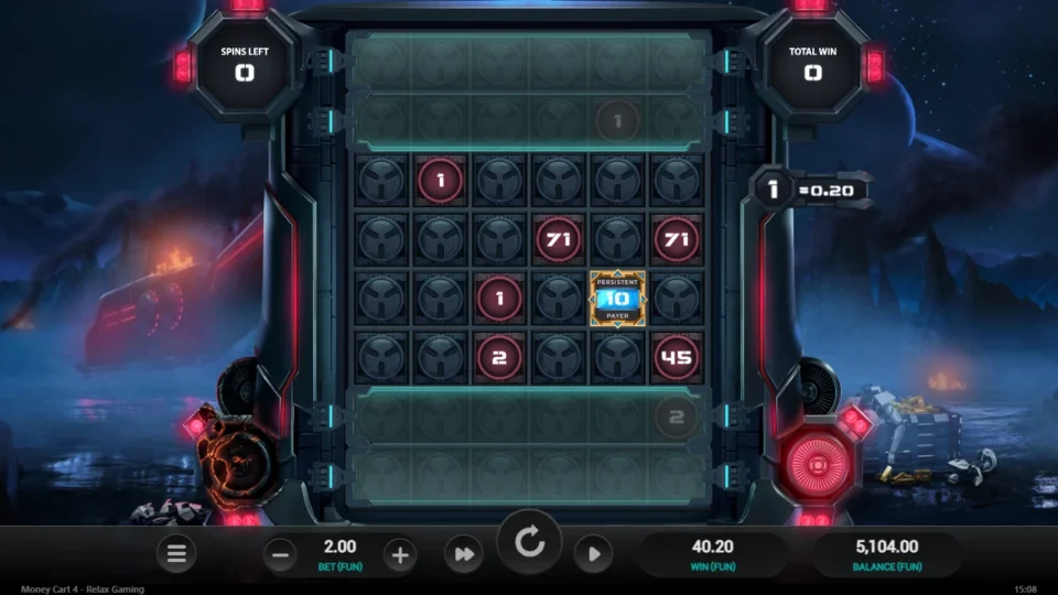 Money Cart 4: Twin coins of 71 and a Persistent Payer of 10 add up to FUN 40.20