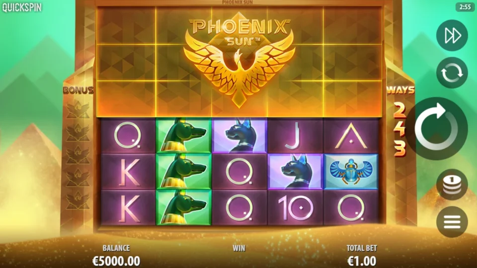 Phoenix Sun demo game field