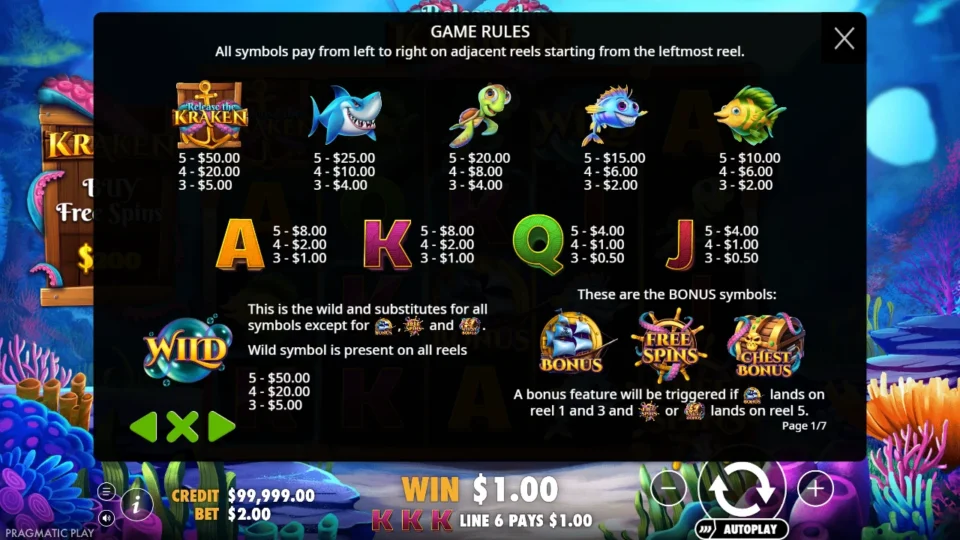 Release the Kraken rules, page 1