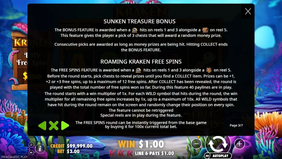 Release the Kraken rules, page 3