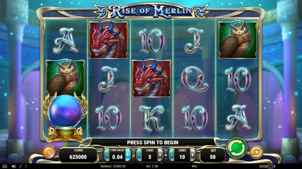 Rise of Merlin demo game field