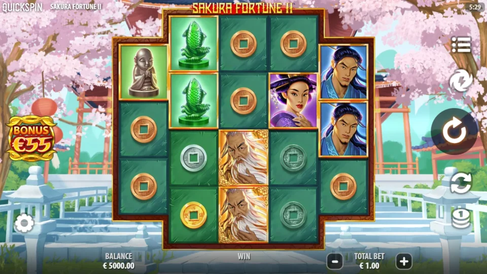 Sakura Fortune 2 demo game field