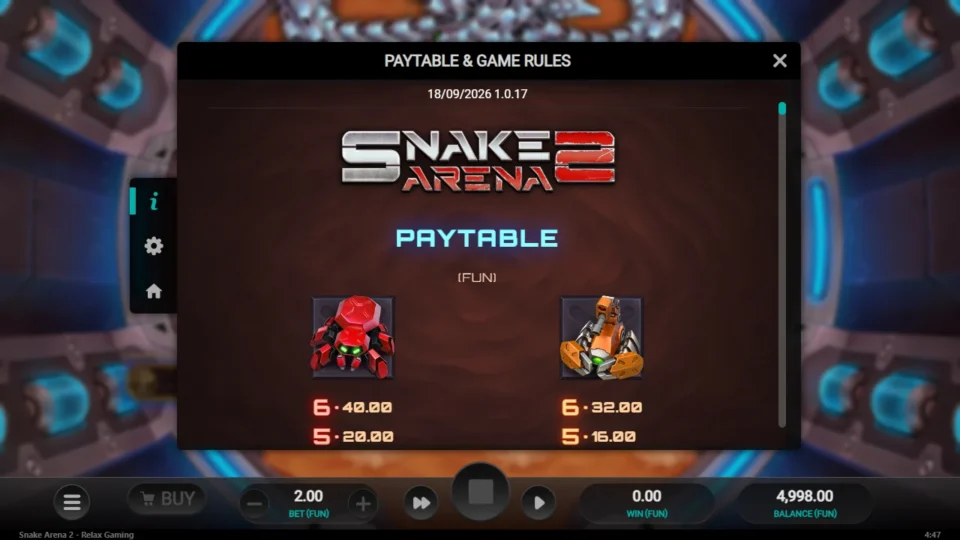 Snake Arena 2 rules, page 1