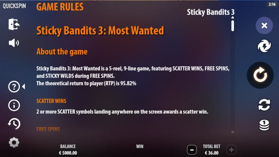Sticky Bandits 3: Most Wanted rules, page 17
