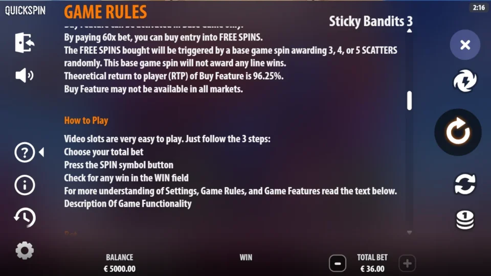 Sticky Bandits 3: Most Wanted rules, page 20