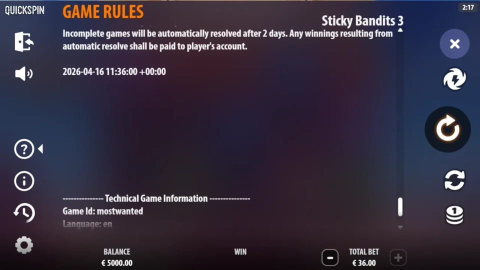 Sticky Bandits 3: Most Wanted rules, page 27
