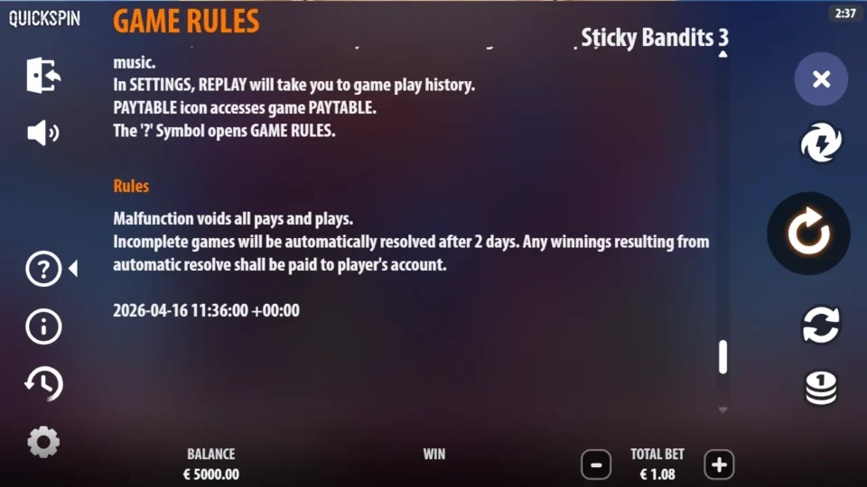 Sticky Bandits 3: Most Wanted rules, page 26