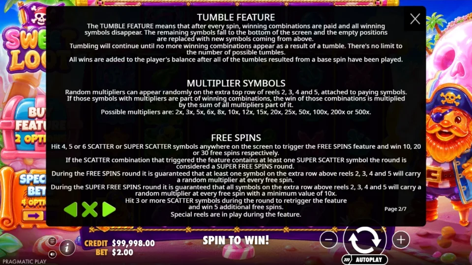 Sweet Loot rules, page 2