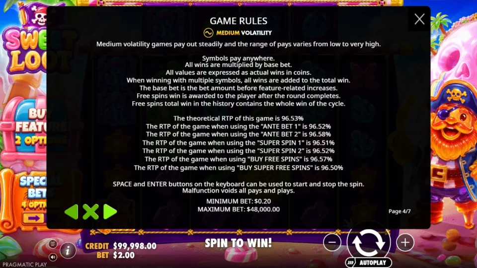 Sweet Loot rules, page 4