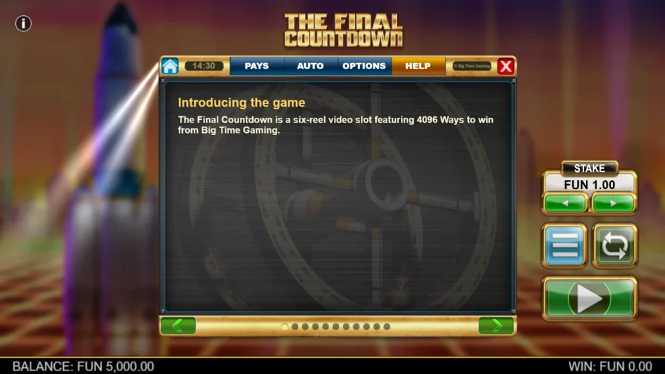 The Final Countdown rules, page 8