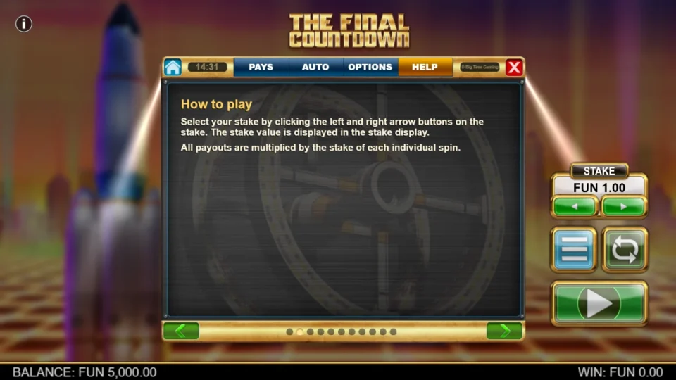 The Final Countdown rules, page 9