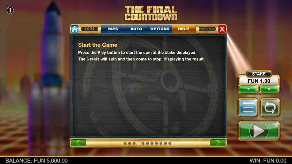 The Final Countdown rules, page 11