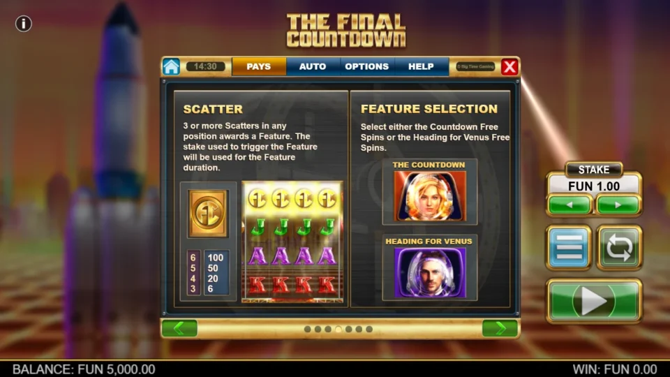 The Final Countdown rules, page 4