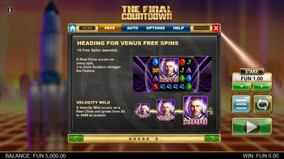 The Final Countdown rules, page 6