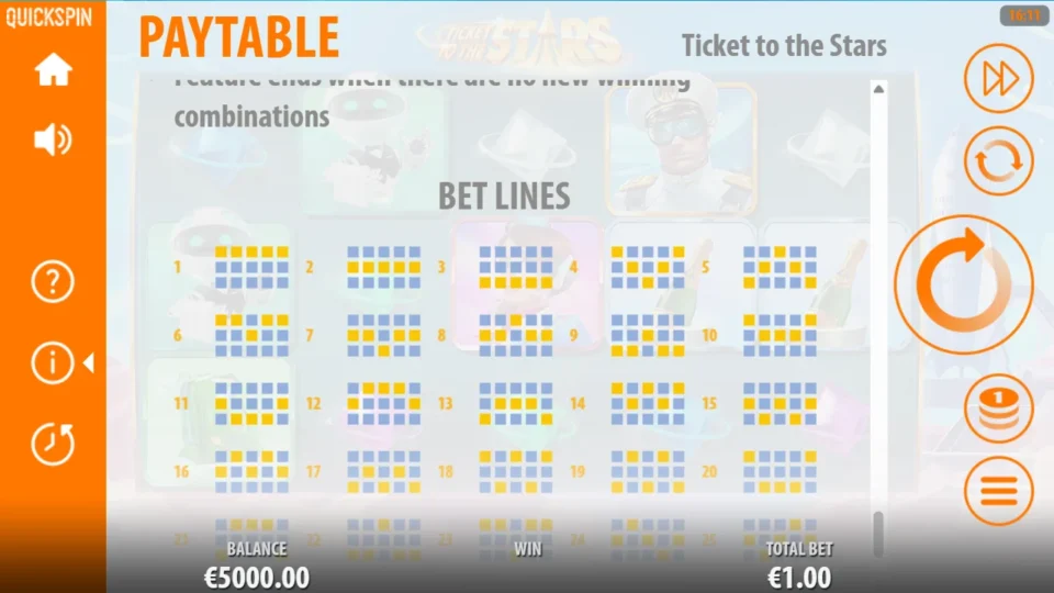 Ticket to the Stars rules, page 12