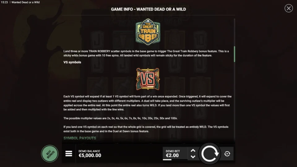 Wanted Dead or a Wild rules, page 3