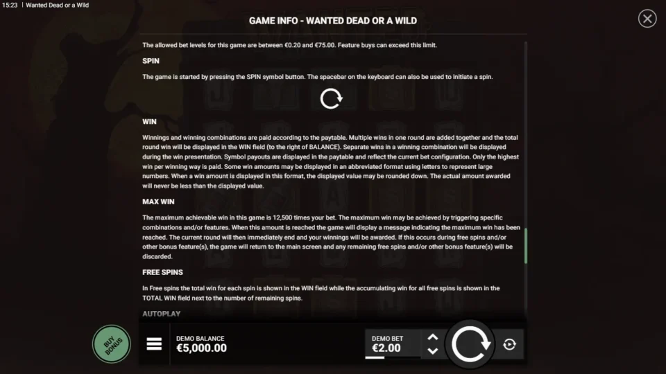 Wanted Dead or a Wild rules, page 7