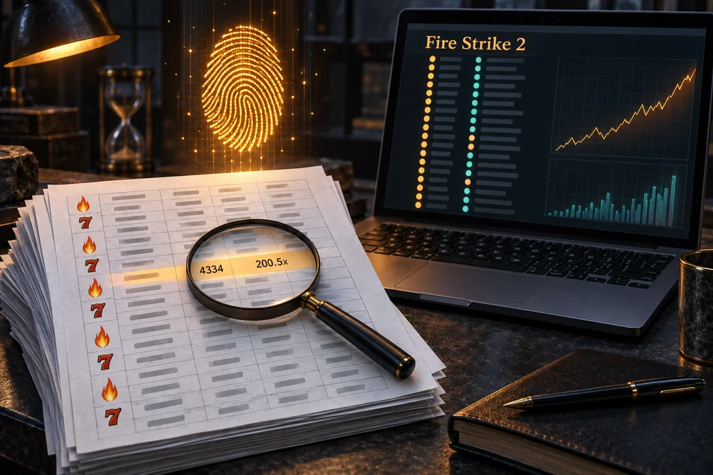 Fire Strike 2 slot test data log